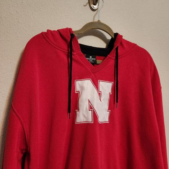 Nebraska Huskers Red‎ Hooded Sweatshirt Size XXL - Picture 2 of 10